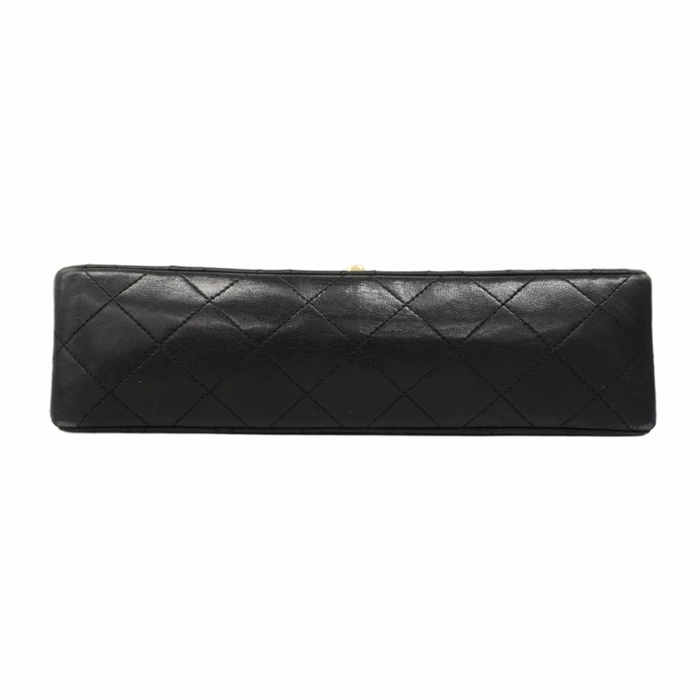 Chanel Shoulder Bag Matelasse W Flap Chain Lambskin Black Women's - Picture 3 of 16